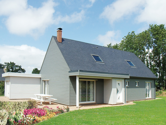 Maison ossature bois et bardage de couleur