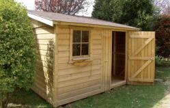 Abri jardin fabrique en ossature bois