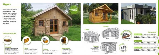 Agen abri de jardin en bois