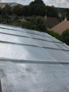 Couverture en zinc sur toit agrandissement