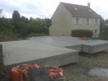 Dalle beton pour maison dans les yvelines