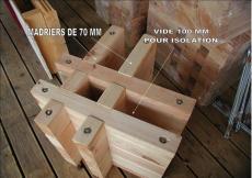 Double madrier pour construction maison bois massif chalet 1