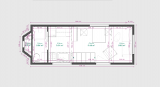Exemple de plan d avant projet d'intérieur d une tiny house