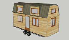 Plan 3D avant projet tiny house