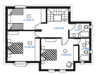 Plan de maison metal marina duplex etage