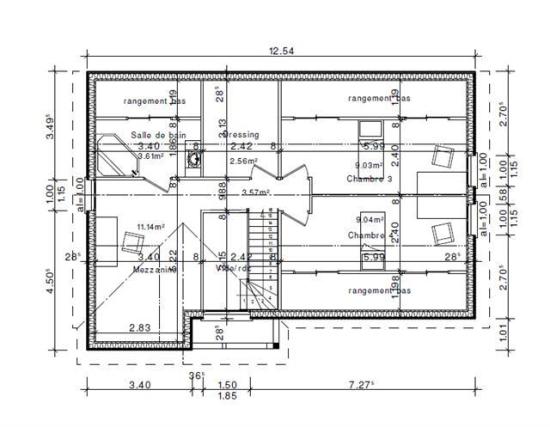 Plan etage habitation val d oise