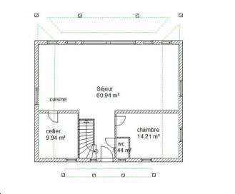 Plan habitation chartres rdc