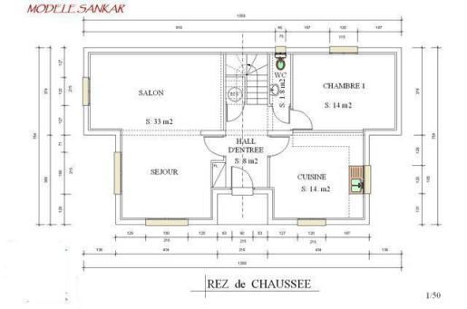 Plan interieur de maison sankar