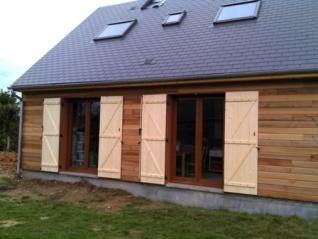 Pont audemer maison bois construite en hors eau hors air