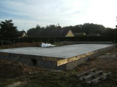 Realisation dalle beton pour chalet Realisation dalle beton 1