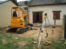 Terrassement agrandissement en ossature bois