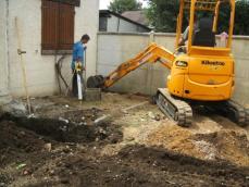 Travaux de terrassement décapage du terrain