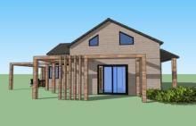 Vue 3d maison bois yvelines Vue 3d maison bois yvelines