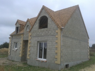 Maison individuelle en construction