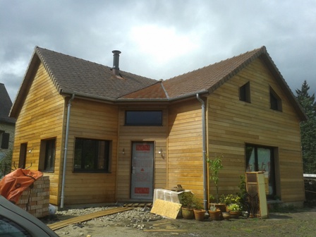 Maison en bois contruite à Saint léger en Yvelines