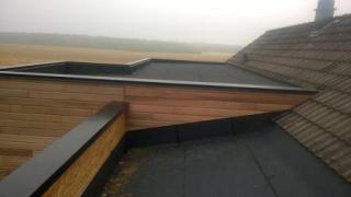 Detail etancheite toit plat sur agrandissement