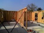 Fabrication des murs d une maison ossature bois