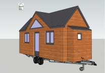 Modèle de plan en 3D Du'une tiny house Lili