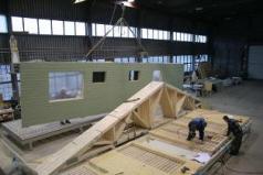 Panneaux ossature bois construits en atelier