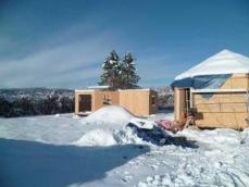 Photo sous la neige habitation legere loisirs