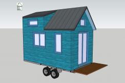 Plan mini tiny house modèle Etudiant