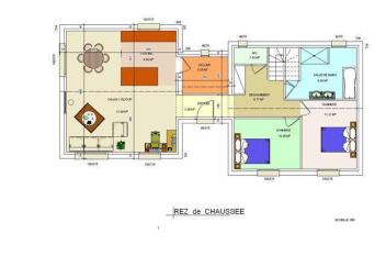 Plan rdc modele maison dreux