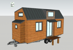 Plan tiny house modèle Éva