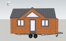 Plan tiny house modèle Lili en vue 3D